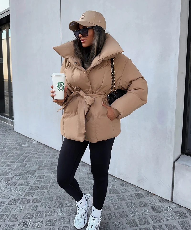 Jacke Kyleih Kurz Camel