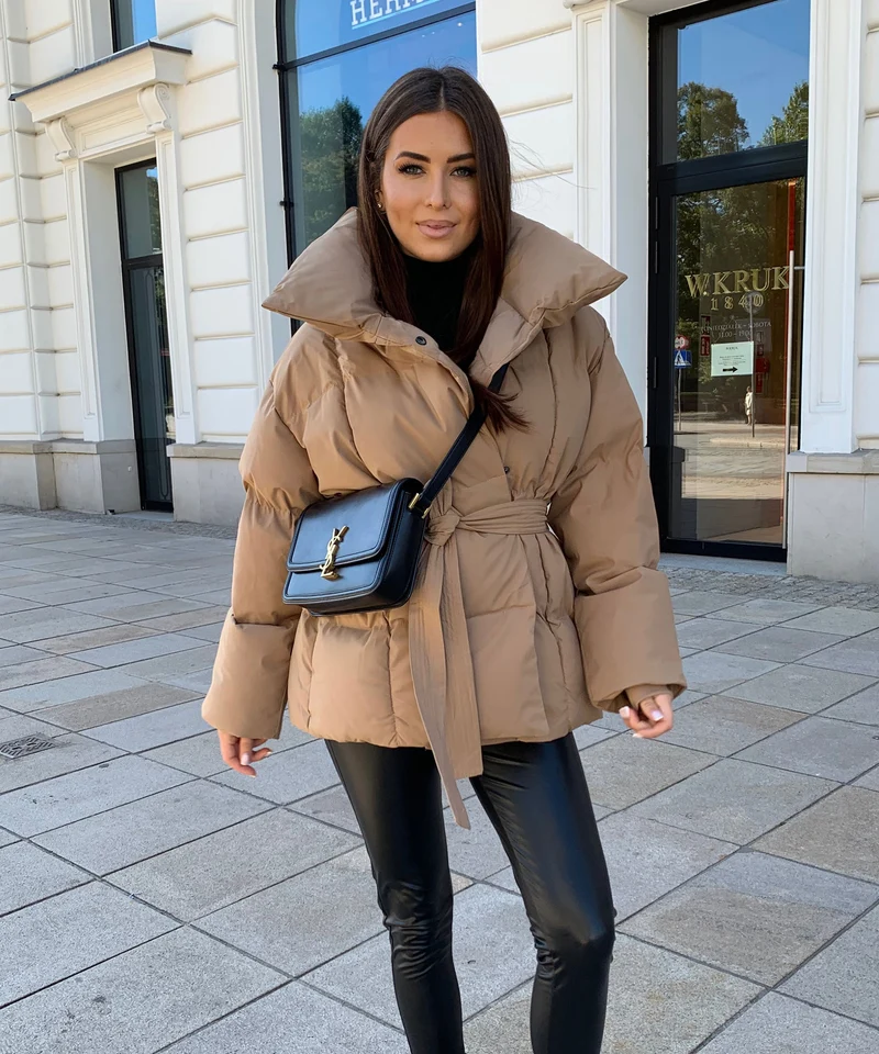 Jacke Kyleih Kurz Camel
