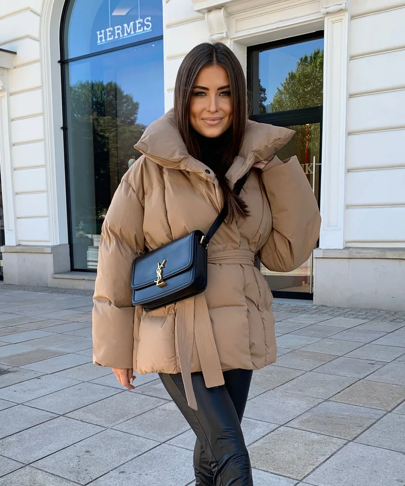 Jacke Kyleih Kurz Camel
