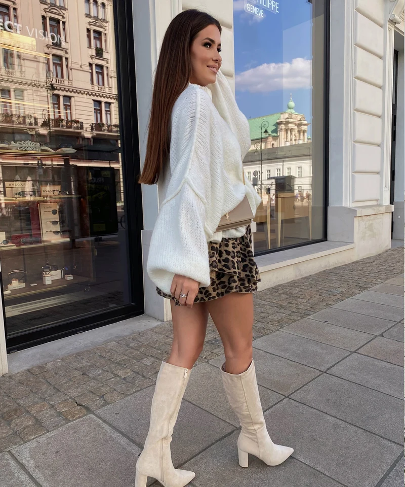 Oversize Pullover Nata Weiß