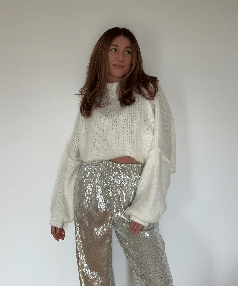 Oversize Pullover Nata Weiß