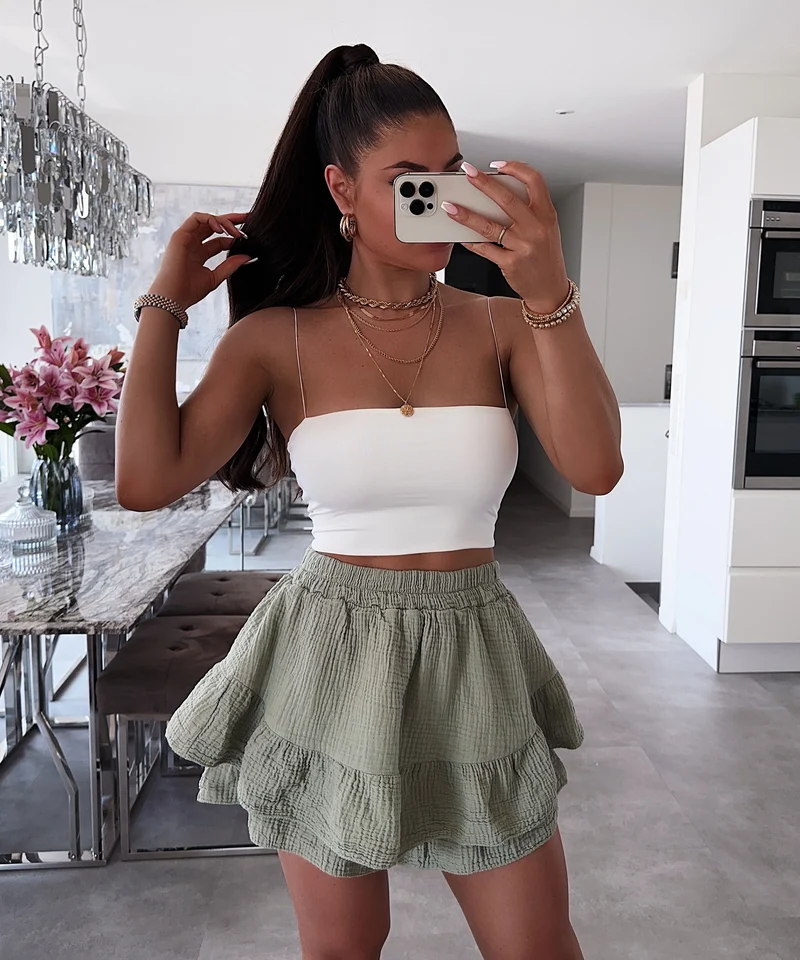 Musselin Hosenrock Alexis Khaki