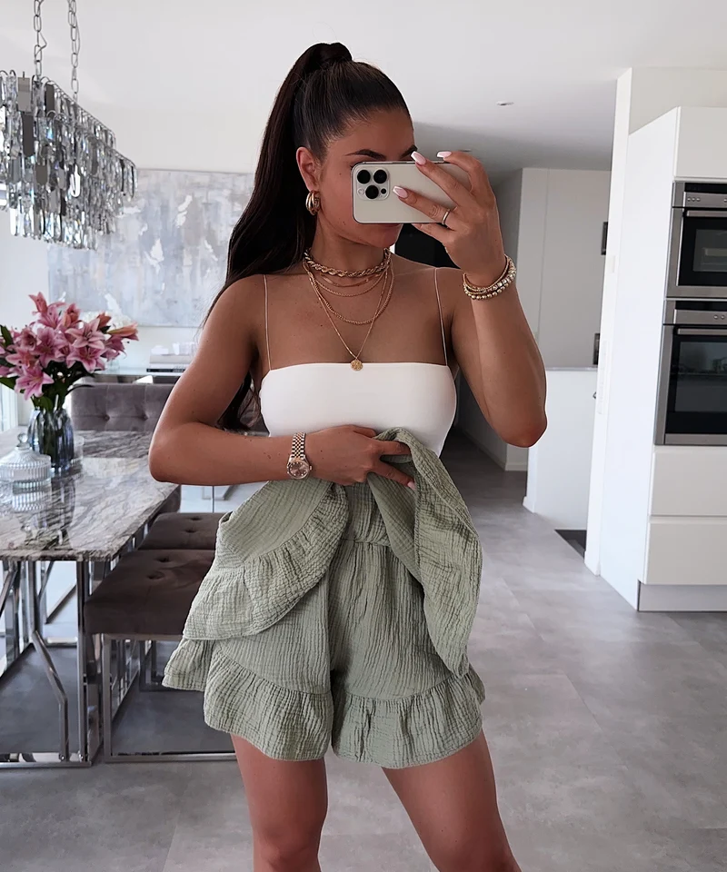 Musselin Hosenrock Alexis Khaki