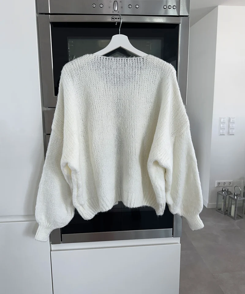 Cardigan Schleife Fia Weiß