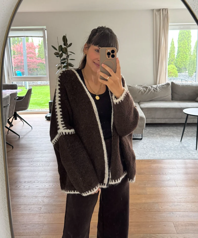 Cardigan Helena Dunkelbraun