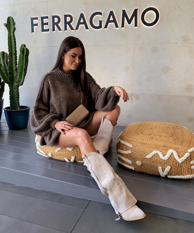 Oversize Pullover Nata Braun